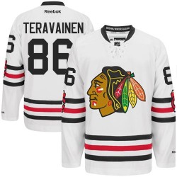 Youth Teuvo Teravainen Chicago Blackhawks Reebok Authentic White 2015 Winter Classic Jersey