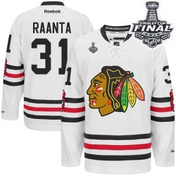 Antti Raanta Chicago Blackhawks Reebok Authentic White 2015 Winter Classic 2015 Stanley Cup Jersey