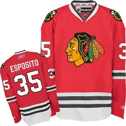 Tony Esposito Chicago Blackhawks Reebok Premier Red Home Jersey
