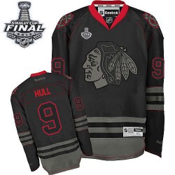 Bobby Hull Chicago Blackhawks Reebok Authentic Black Ice 2015 Stanley Cup Jersey