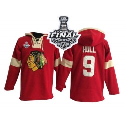 Bobby Hull Chicago Blackhawks Authentic Red Old Time Hockey Pullover Hoodie 2015 Stanley Cup Jersey