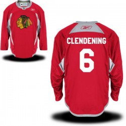 Adam Clendening Chicago Blackhawks Reebok Authentic Red Practice Team Jersey