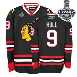 Women's Bobby Hull Chicago Blackhawks Reebok Authentic Black Third 2015 Stanley Cup Jersey