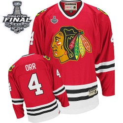 Bobby Orr Chicago Blackhawks CCM Premier Red Throwback 2015 Stanley Cup Jersey