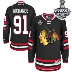 Brad Richards Chicago Blackhawks Reebok Authentic Black 2014 Stadium Series 2015 Stanley Cup Jersey