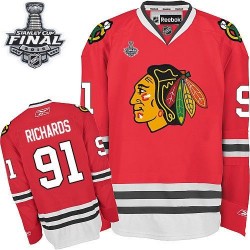 Brad Richards Chicago Blackhawks Reebok Premier Red Home 2015 Stanley Cup Jersey