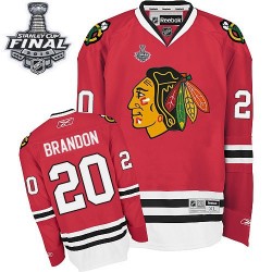Youth Brandon Saad Chicago Blackhawks Reebok Authentic Red Home 2015 Stanley Cup Jersey