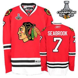 Brent Seabrook Chicago Blackhawks Reebok Authentic Red 2013 Stanley Cup Champions Jersey