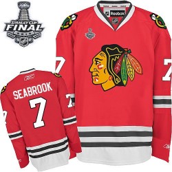 Brent Seabrook Chicago Blackhawks Reebok Authentic Red Home 2015 Stanley Cup Jersey