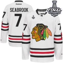 Brent Seabrook Chicago Blackhawks Reebok Premier White 2015 Winter Classic 2015 Stanley Cup Jersey