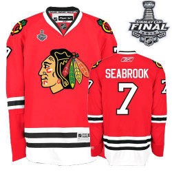 Women's Brent Seabrook Chicago Blackhawks Reebok Authentic Red Home 2015 Stanley Cup Jersey