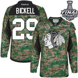 Bryan Bickell Chicago Blackhawks Reebok Authentic Camo Veterans Day Practice 2015 Stanley Cup Jersey