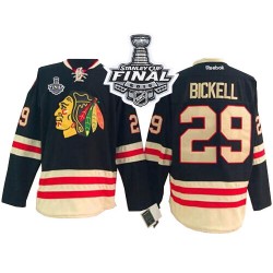 Bryan Bickell Chicago Blackhawks Reebok Authentic Black 2015 Winter Classic 2015 Stanley Cup Jersey