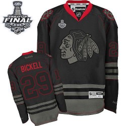 Bryan Bickell Chicago Blackhawks Reebok Premier Black Ice 2015 Stanley Cup Jersey