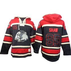 Andrew Shaw Chicago Blackhawks Authentic Black Old Time Hockey Sawyer Hooded Sweatshirt Jersey