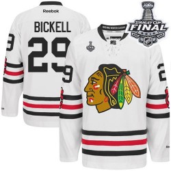 Youth Bryan Bickell Chicago Blackhawks Reebok Authentic White 2015 Winter Classic 2015 Stanley Cup Jersey