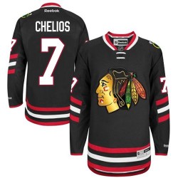 Chris Chelios Chicago Blackhawks Reebok Authentic Black 2014 Stadium Series Jersey