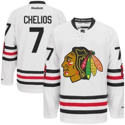 Chris Chelios Chicago Blackhawks Reebok Authentic White 2015 Winter Classic Jersey