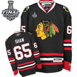 Andrew Shaw Chicago Blackhawks Reebok Authentic Black Third 2015 Stanley Cup Jersey