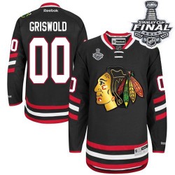 Clark Griswold Chicago Blackhawks Reebok Authentic Black 2014 Stadium Series 2015 Stanley Cup Jersey
