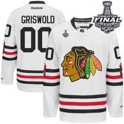 Clark Griswold Chicago Blackhawks Reebok Authentic White 2015 Winter Classic 2015 Stanley Cup Jersey