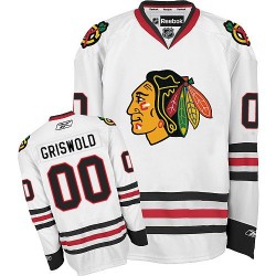 Clark Griswold Chicago Blackhawks Reebok Authentic White Away Jersey