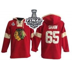 Andrew Shaw Chicago Blackhawks Authentic Red Old Time Hockey Pullover Hoodie 2015 Stanley Cup Jersey