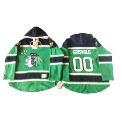 Clark Griswold Chicago Blackhawks Premier Green Old Time Hockey St. Patrick's Day McNary Lace Hoodie Jersey