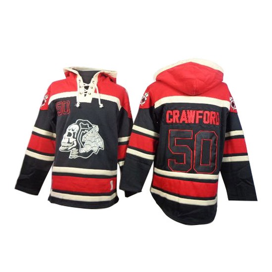 corey crawford black blackhawks jersey