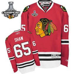 Andrew Shaw Chicago Blackhawks Reebok Authentic Red 2013 Stanley Cup Champions Jersey