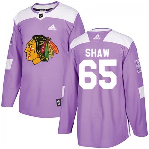 Youth Andrew Shaw Chicago Blackhawks Adidas Authentic Purple Fights Cancer Practice Jersey