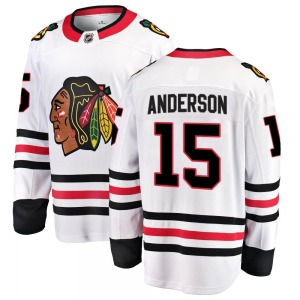 Joey Anderson Chicago Blackhawks Fanatics Branded Breakaway White Away Jersey