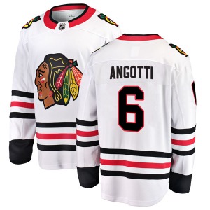 Lou Angotti Chicago Blackhawks Fanatics Branded Breakaway White Away Jersey