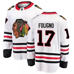 Nick Foligno Chicago Blackhawks Fanatics Branded Breakaway White Away Jersey