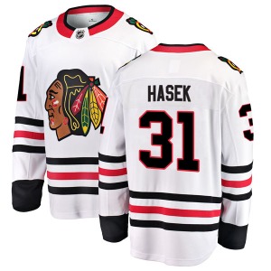 Dominik Hasek Chicago Blackhawks Fanatics Branded Breakaway White Away Jersey
