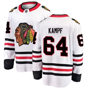 David Kampf Chicago Blackhawks Fanatics Branded Breakaway White Away Jersey