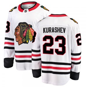Philipp Kurashev Chicago Blackhawks Fanatics Branded Breakaway White Away Jersey