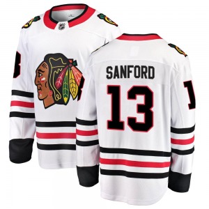 Zach Sanford Chicago Blackhawks Fanatics Branded Breakaway White Away Jersey