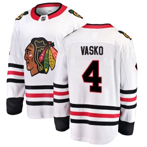 Elmer Vasko Chicago Blackhawks Fanatics Branded Breakaway White Away Jersey