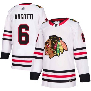 Youth Lou Angotti Chicago Blackhawks Adidas Authentic White Away Jersey