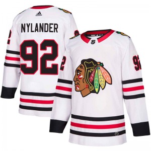 Youth Alexander Nylander Chicago Blackhawks Adidas Authentic White Away Jersey
