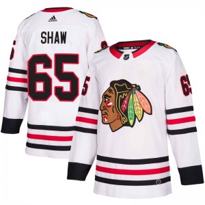 Youth Andrew Shaw Chicago Blackhawks Adidas Authentic White Away Jersey