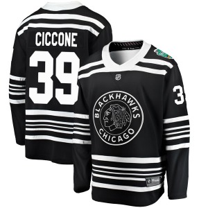 Enrico Ciccone Chicago Blackhawks Fanatics Branded Breakaway Black 2019 Winter Classic Jersey