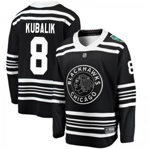 Dominik Kubalik Chicago Blackhawks Fanatics Branded Breakaway Black 2019 Winter Classic Jersey