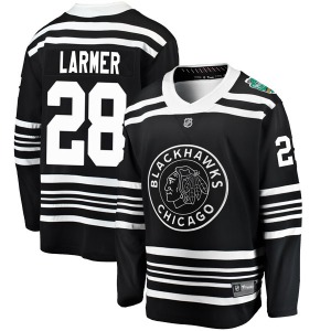 Steve Larmer Chicago Blackhawks Fanatics Branded Breakaway Black 2019 Winter Classic Jersey