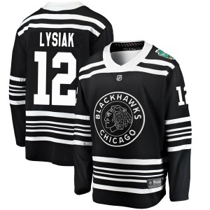 Tom Lysiak Chicago Blackhawks Fanatics Branded Breakaway Black 2019 Winter Classic Jersey