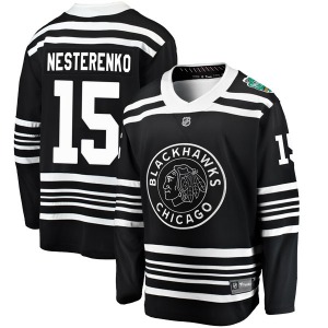 Eric Nesterenko Chicago Blackhawks Fanatics Branded Breakaway Black 2019 Winter Classic Jersey