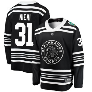 Antti Niemi Chicago Blackhawks Fanatics Branded Breakaway Black 2019 Winter Classic Jersey