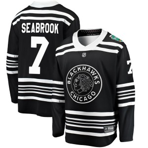 Brent Seabrook Chicago Blackhawks Fanatics Branded Breakaway Black 2019 Winter Classic Jersey