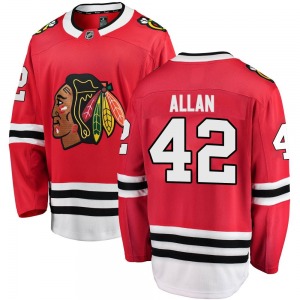 Youth Nolan Allan Chicago Blackhawks Fanatics Branded Breakaway Red Home Jersey